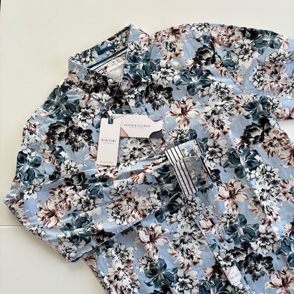 Denim & Flower LS Button-Down Shirt